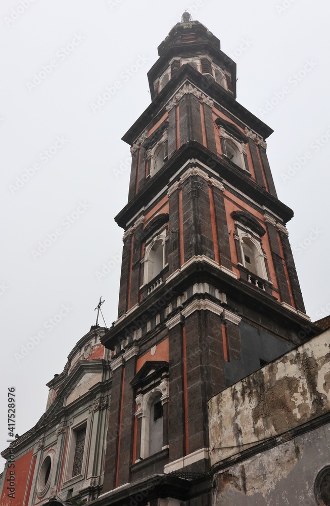 Napoli - Campanile della Chiesa del Carmine Napoli - Campanile della Chiesa del Carmine