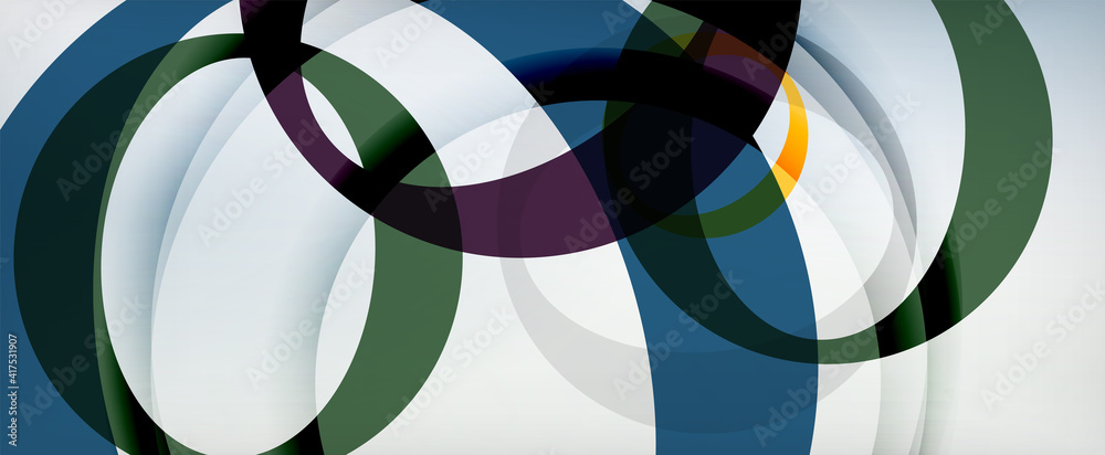 Ring geometric shapes, o letter repetition wallpaper. Abstract background for business or technology presentations, internet posters or web brochure covers Ring geometric shapes, o letter repetition wallpaper. Abstract background for business or technology presentations, internet posters or web brochure covers