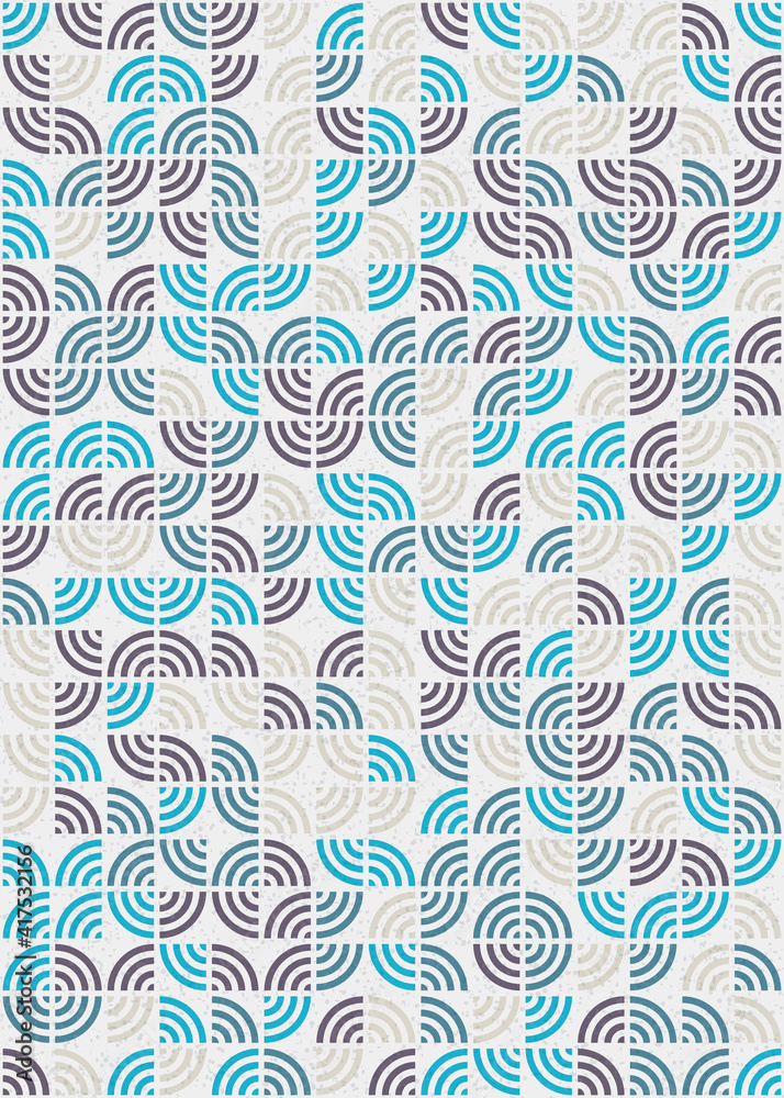 Fototapeta premium Abstract Geometric Pattern generative computational art illustration