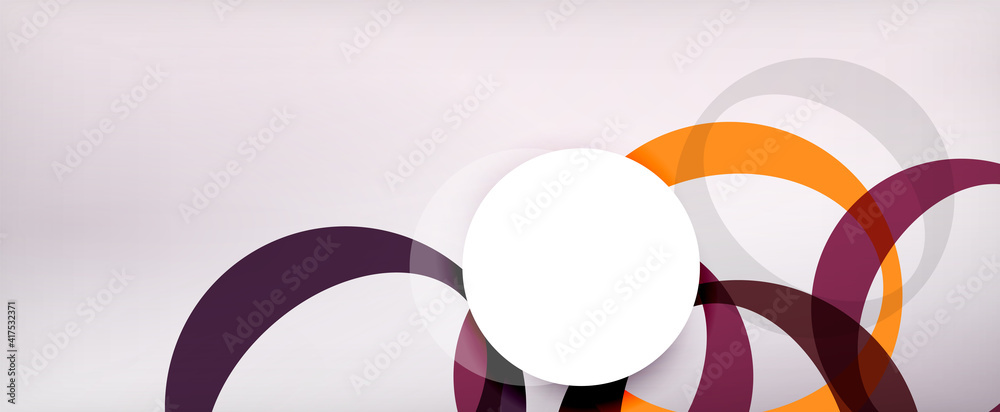 Ring geometric shapes, o letter repetition wallpaper. Abstract background for business or technology presentations, internet posters or web brochure covers Ring geometric shapes, o letter repetition wallpaper. Abstract background for business or technology presentations, internet posters or web brochure covers