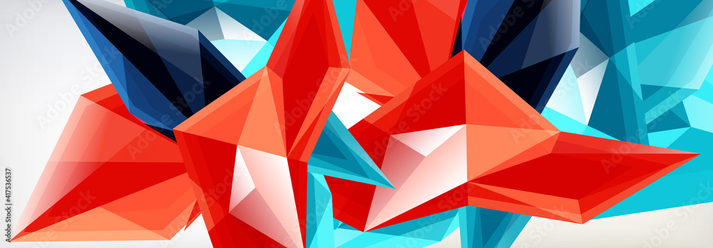 Vector 3d triangles and pyramids abstract background for business or technology presentations, internet posters or web brochure covers Vector 3d triangles and pyramids abstract background for business or technology presentations, internet posters or web brochure covers