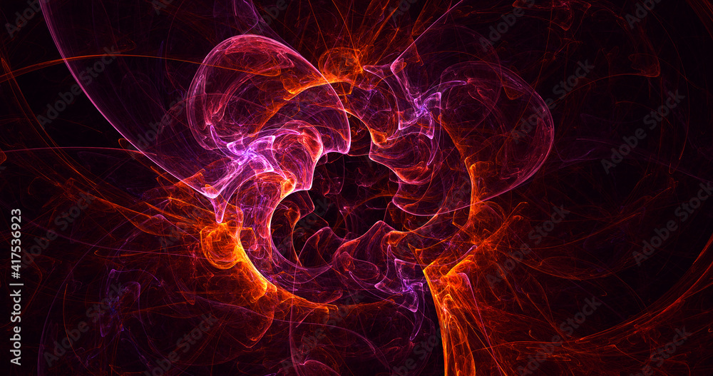 3D rendering abstract multicolor fractal light background 3D rendering abstract multicolor fractal light background