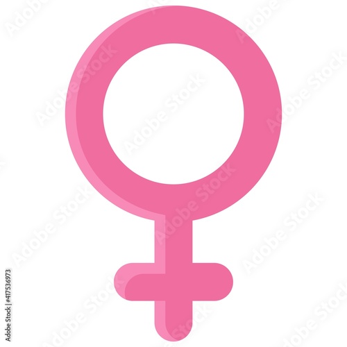 Female symbol icon, International Women's Day related vector