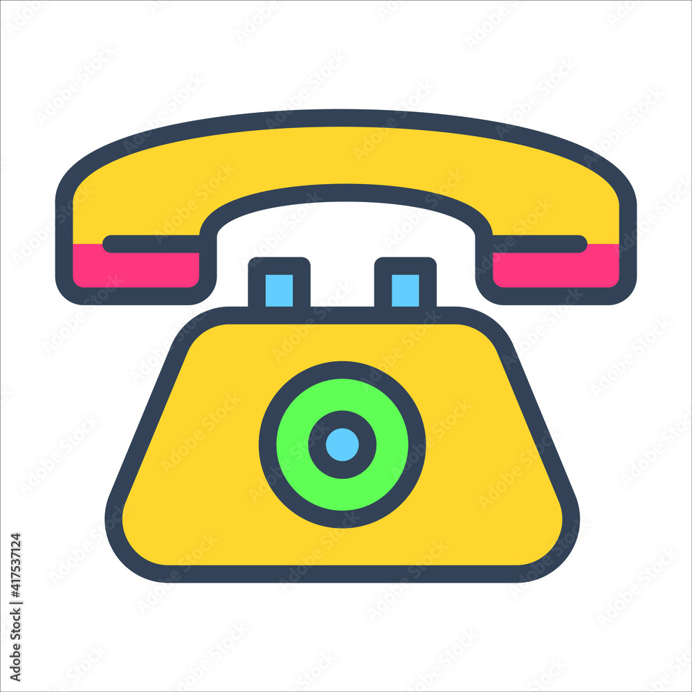 customer service color outline icon, business and finance icon. customer service color outline icon, business and finance icon.