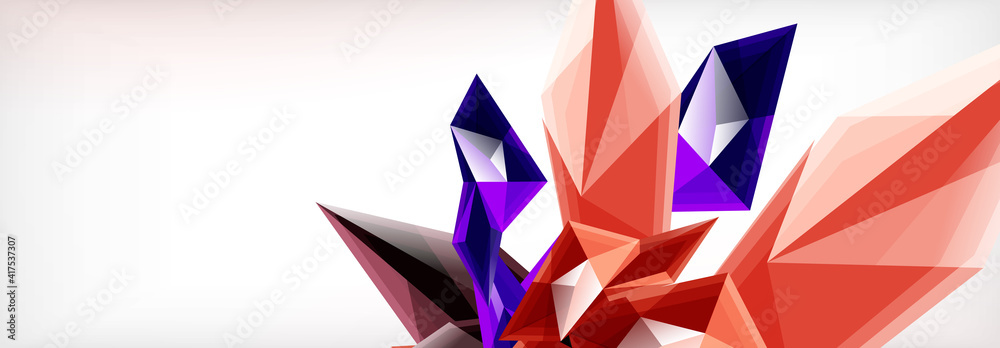 Vector 3d triangles and pyramids abstract background for business or technology presentations, internet posters or web brochure covers Vector 3d triangles and pyramids abstract background for business or technology presentations, internet posters or web brochure covers