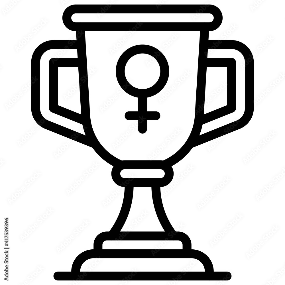 Trophy icon, International Women's Day related vector Trophy icon, International Women's Day related vector