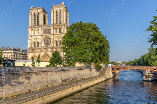 Notre dame Cathedral in Paris in France