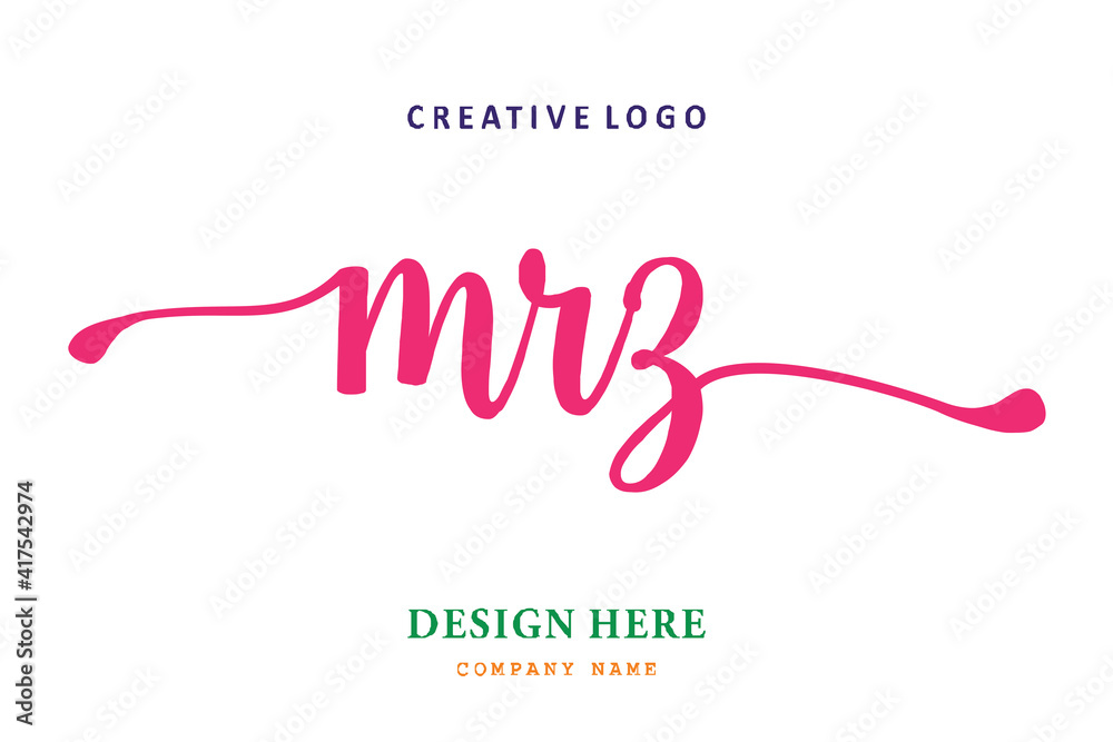 MRZ lettering logo is simple, easy to understand and authoritative