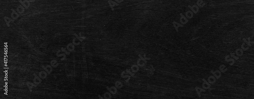 Panorama of Black vintage wooden table top pattern texture and seamless background