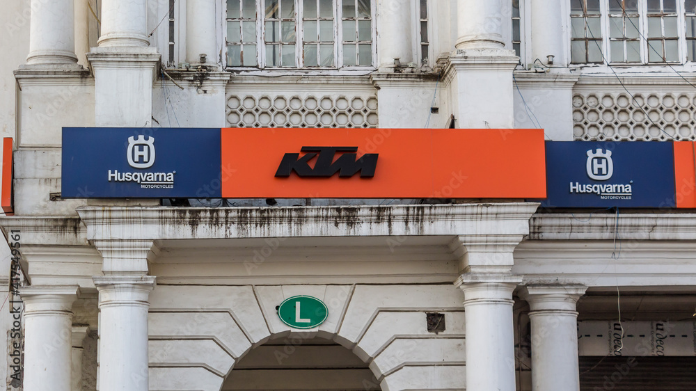 Newly inaugurated showroom of Bagga Link KTM Connaught Place Stock
