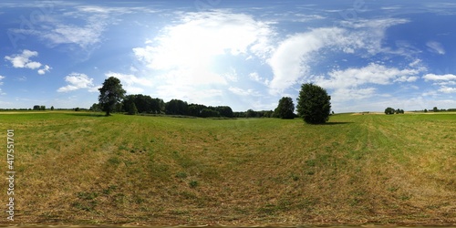European village fields HDRI Panorama