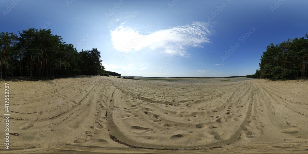 Fototapeta premium Pustynia Błędowska HDRI Panorama