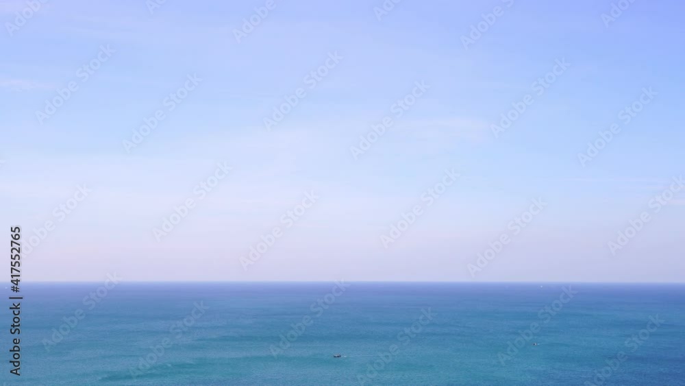 Aerial view Beautiful open Sea in summer season white clouds and blue sky Amazing sea surface Blue Sea. footage for nature background and travel background for website Aerial view Beautiful open Sea in summer season white clouds and blue sky Amazing sea surface Blue Sea. footage for nature background and travel background for website
