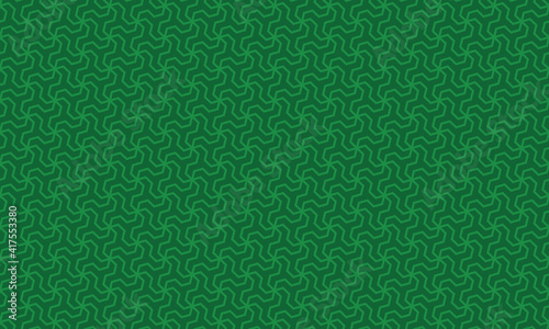 和柄 捻じ麻の葉文様 シームレスパターン 背景素材 緑