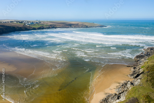 Crantock Beach near Newquay, Cornwall photo