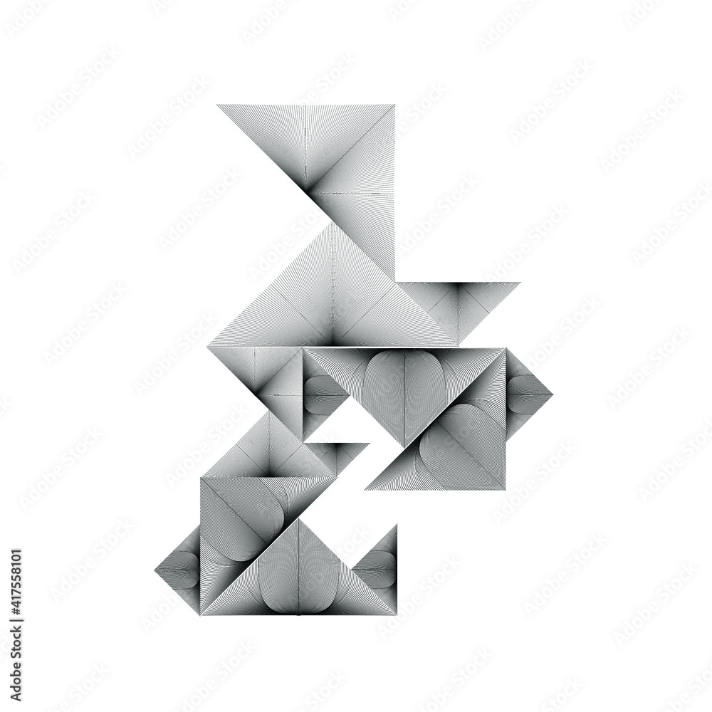Triangle Logo with lines.Square unusual icon Design .Black Vector stripes .Geometric shape Triangle Logo with lines.Square unusual icon Design .Black Vector stripes .Geometric shape