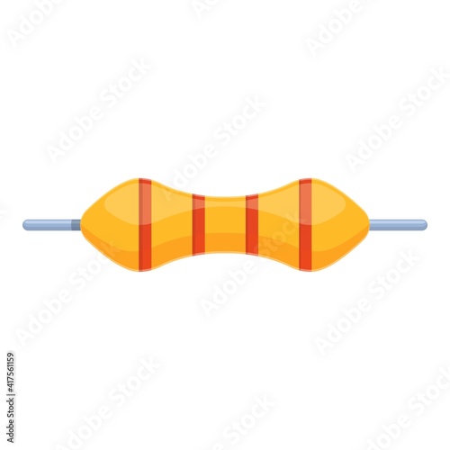 Breaker resistor icon. Cartoon of breaker resistor vector icon for web design isolated on white background