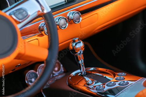 The image of interior inside of premium class car © sichkarenko_com