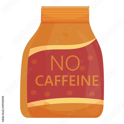 Pack decaf drink icon. Cartoon of pack decaf drink vector icon for web design isolated on white background