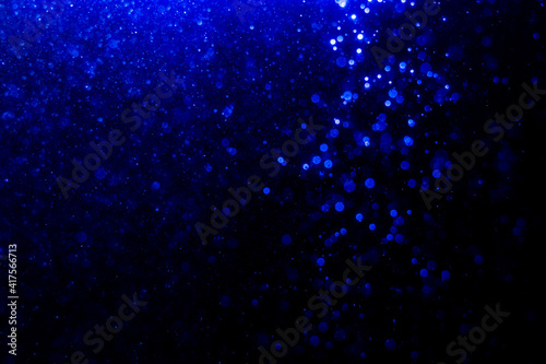 blue bokeh of lights
