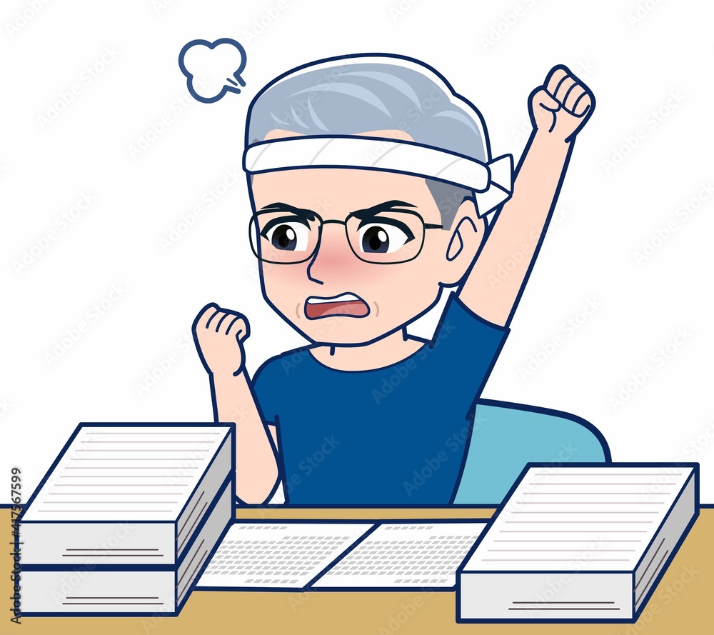 八百屋をしている白髪の男性 八百屋をしている白髪の男性