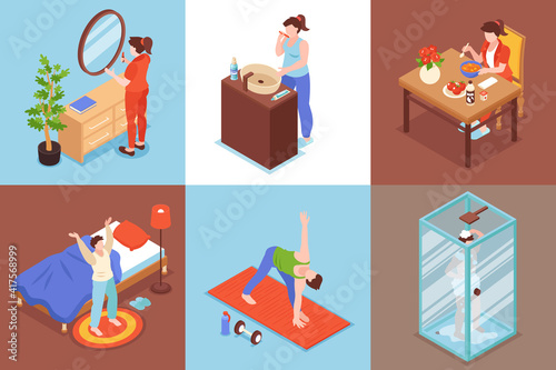 Morning Routine Square Set