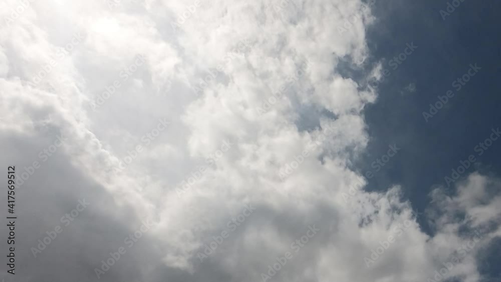 Low angle view TimeLapse of Beautiful sunny blue sky. White cumulus fluffy clouds. b-roll footage. Sun Flare On Blue Sky.
Low angle view TimeLapse of Beautiful sunny blue sky. White cumulus fluffy clouds. b-roll footage. Sun Flare On Blue Sky.