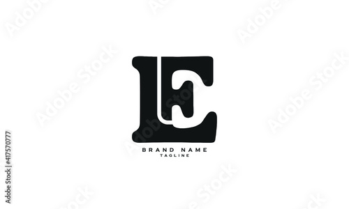 ELF, LEF, FL, EL, Abstract initial monogram letter alphabet logo design
