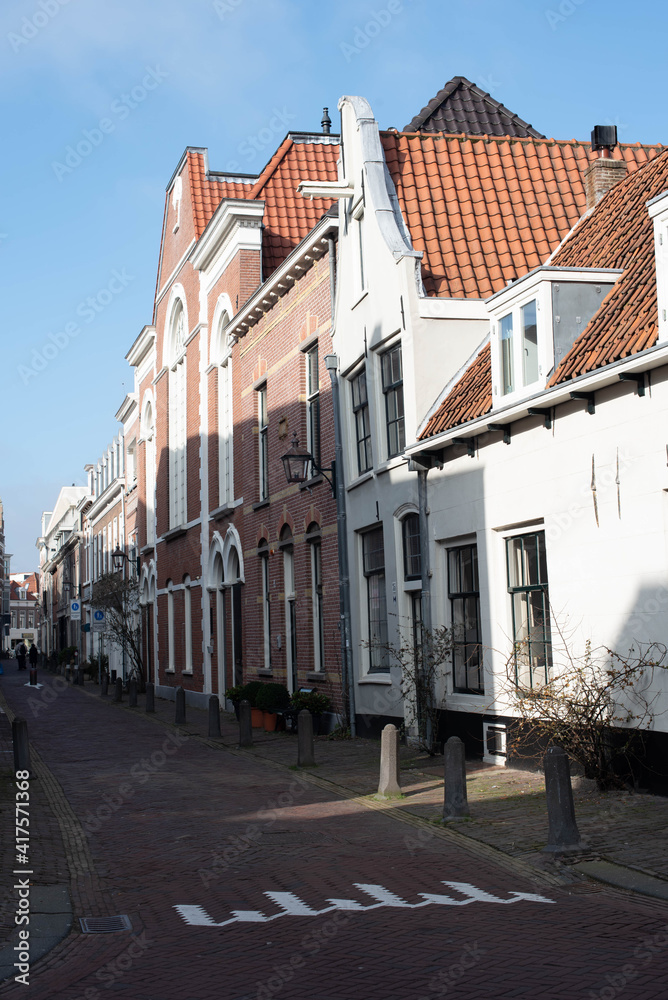 Obraz premium canal houses and streets in Netherland 