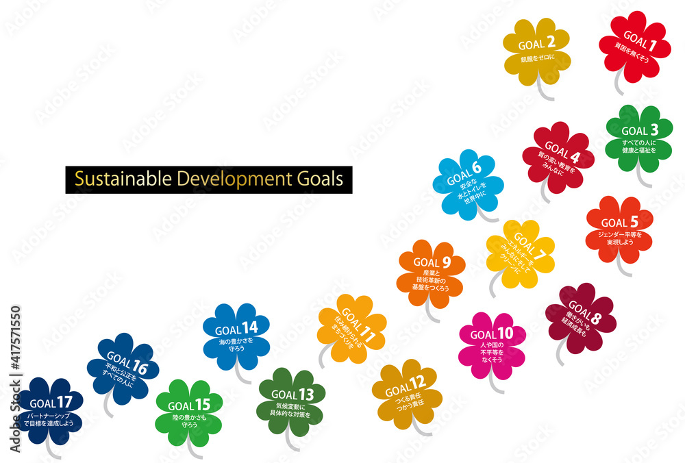 Sdgsの17の目標cmyk指定色クローバーのアイコンセット 日本語 Stock Vector Adobe Stock Sdgsの17の目標cmyk指定色クローバーのアイコンセット 日本語 Stock Vector Adobe Stock