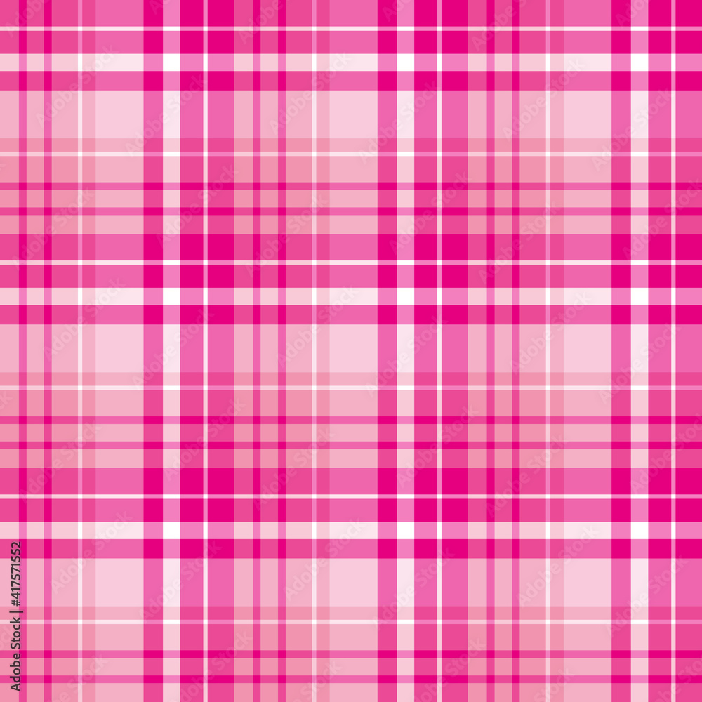 Seamless pattern in stylish pink colors for plaid, fabric, textile, clothes, tablecloth and other things. Vector image.