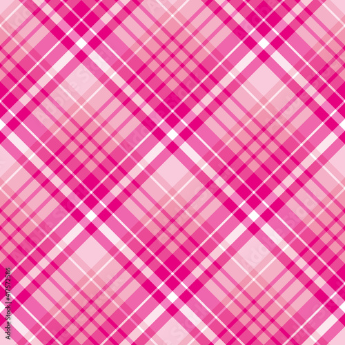 Seamless pattern in stylish pink colors for plaid, fabric, textile, clothes, tablecloth and other things. Vector image. 2