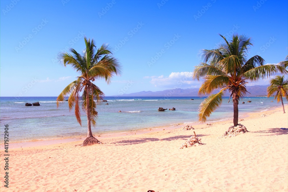 Obraz premium Cuba beach - Playa Ancon. Landscape of Cuba.