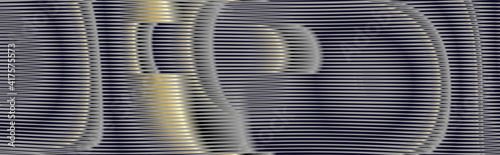 Gray futuristic abstract striped texture and moire effect.. Monochrome background saver for interior decor, walls panel, mobile apps, business card, image of blog. Vector illustration