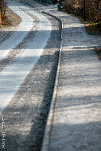 path in the road, nacka,sverige,stockholm,sweden