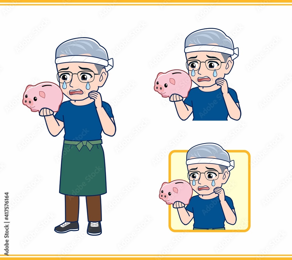 個人事業をしている白髪の男性