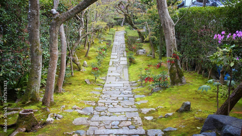 Obraz premium Zen garden in Kyoto