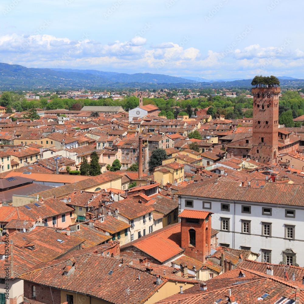 Lucca, Italy. Architecture of Italy. Souther Europe landmarks.