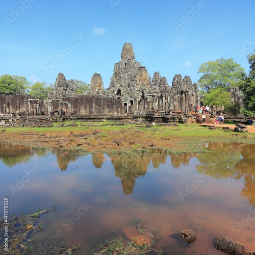 Cambodia - Angkor Thom temple ruins. Cambodia landmarks. © Tupungato