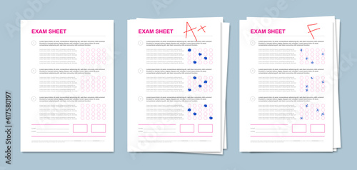 Realistic Exam Sheet Set