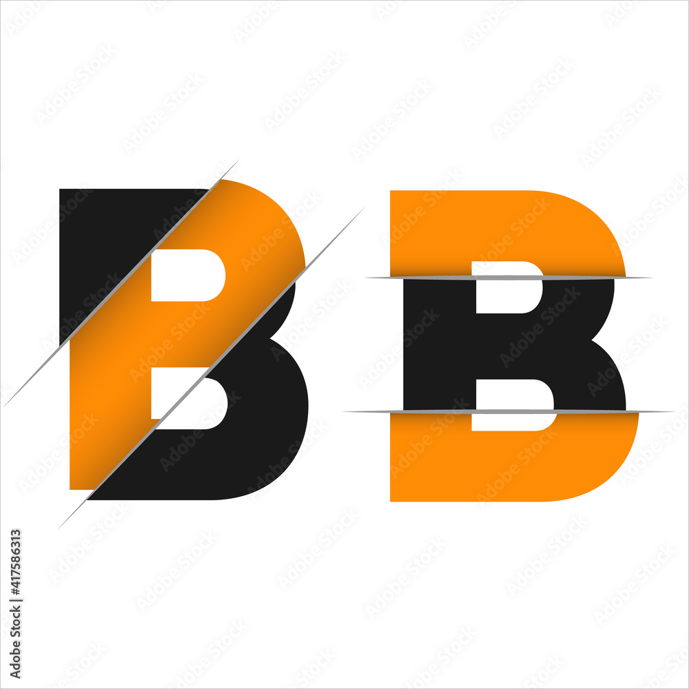 Letter B Logo Template Vector. B monogram logo vector. B symbol vector ...