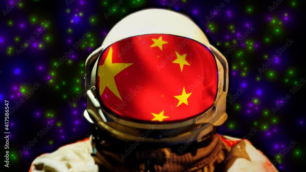 Astronaut Of The Chinese Space Program Soars In Zero Gravity, Observing A Scattering Of Fantastically Bright Stars Around Him Astronaut Of The Chinese Space Program Soars In Zero Gravity, Observing A Scattering Of Fantastically Bright Stars Around Him