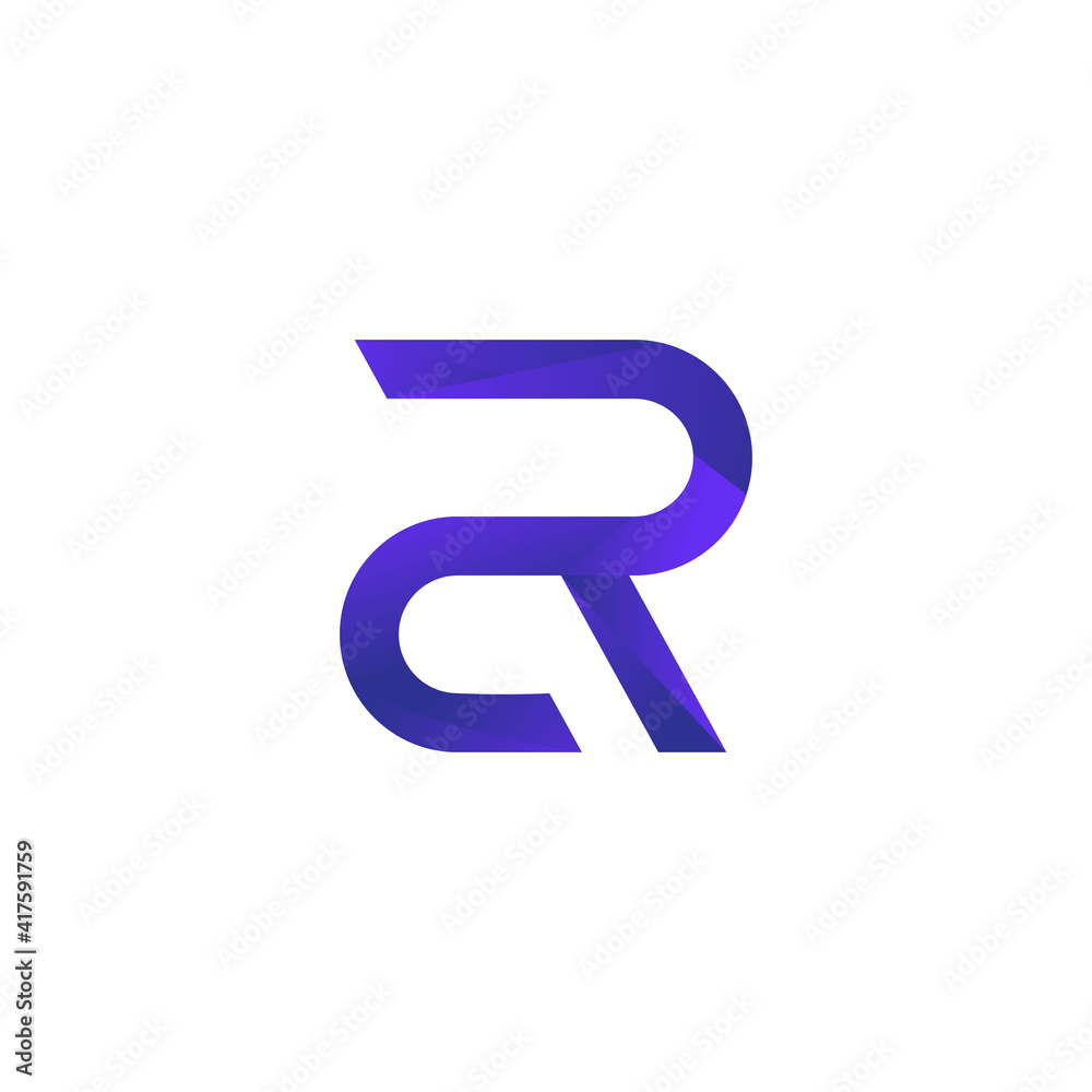 R Modern Initial Letter Logo Vector - Creative R Letter Logo Template - R Logo Design R Modern Initial Letter Logo Vector - Creative R Letter Logo Template - R Logo Design