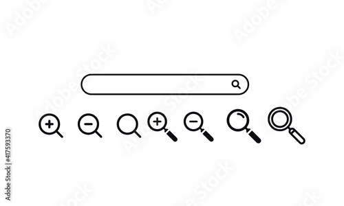  Search icons vector design