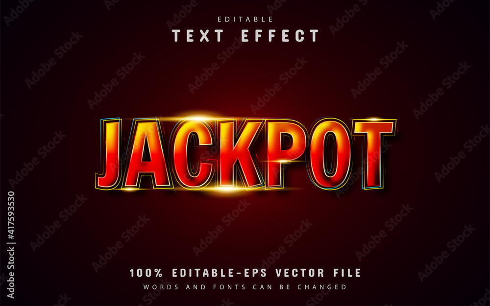 Jackpot text effect