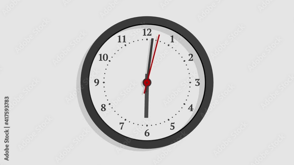 Clock Spinning 24 Hours Loop. Crazy Clock Hands Clock Spinning 24 Hours Loop. Crazy Clock Hands