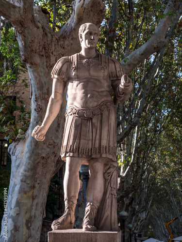 Statue in palma de mallorca,majorca,spain