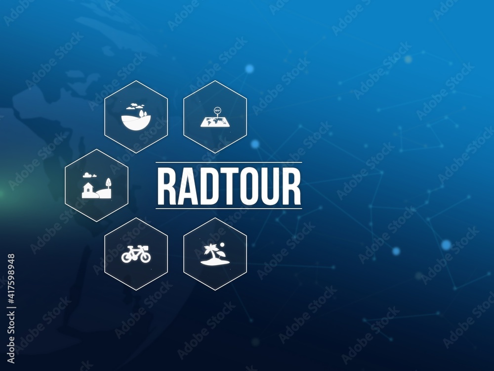 Fototapeta premium Radtour