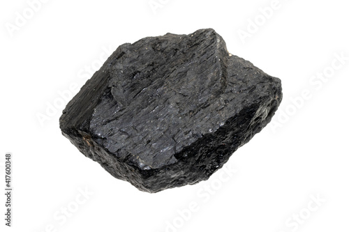hard coal on a white isolated background