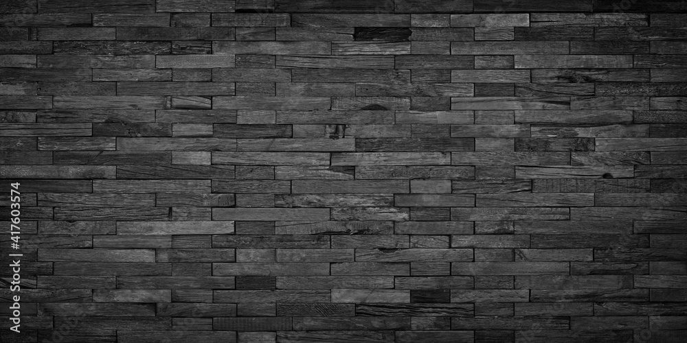 black wood texture. wall panel made of old boards Stock Photo Adobe Stock